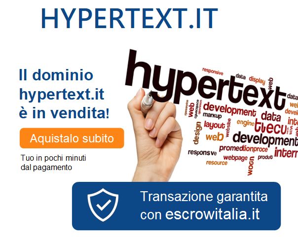Dominio hypertext.it in vendita per progetti digitali e innovazione tecnologica